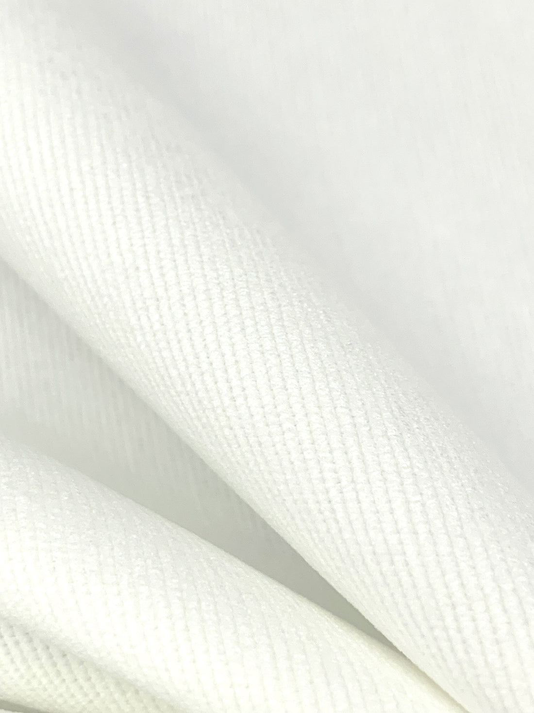 Natural White Polyester/Nylon/Lycra Pinwale Stretch Corduroy 57W
