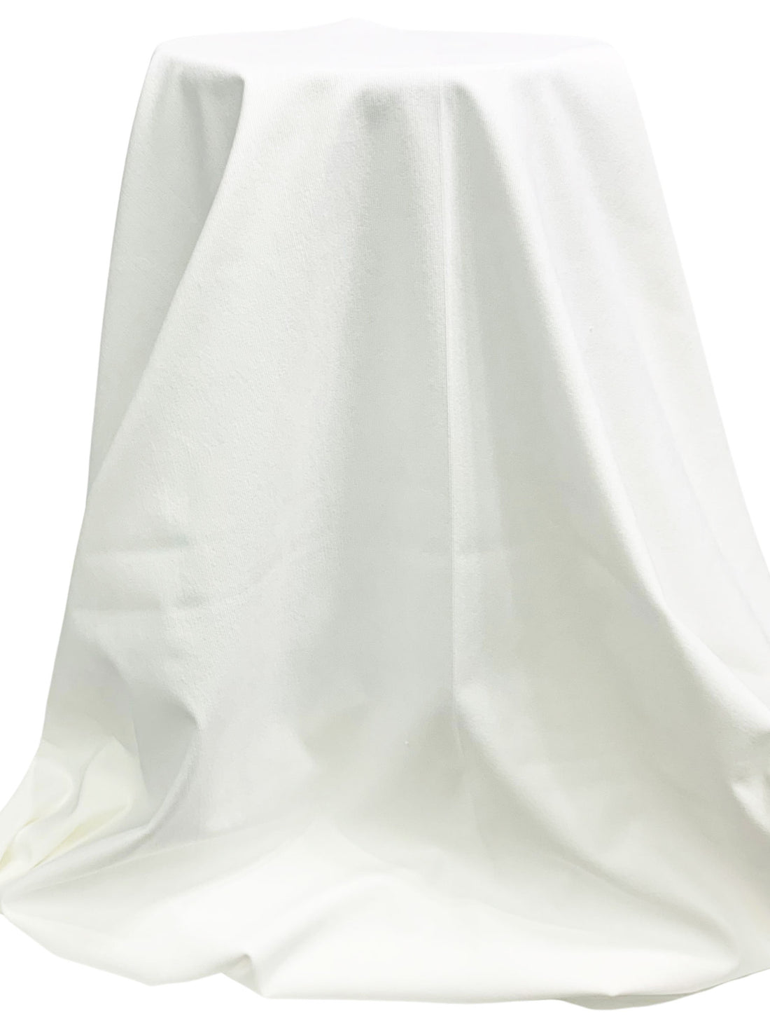Natural White Polyester/Nylon/Lycra Pinwale Stretch Corduroy 57W