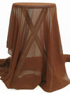 Cinnamon Brown 100% Silk Chiffon 40W