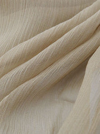 Muted Desert Tan 100% Silk Crinkle Chiffon 42W