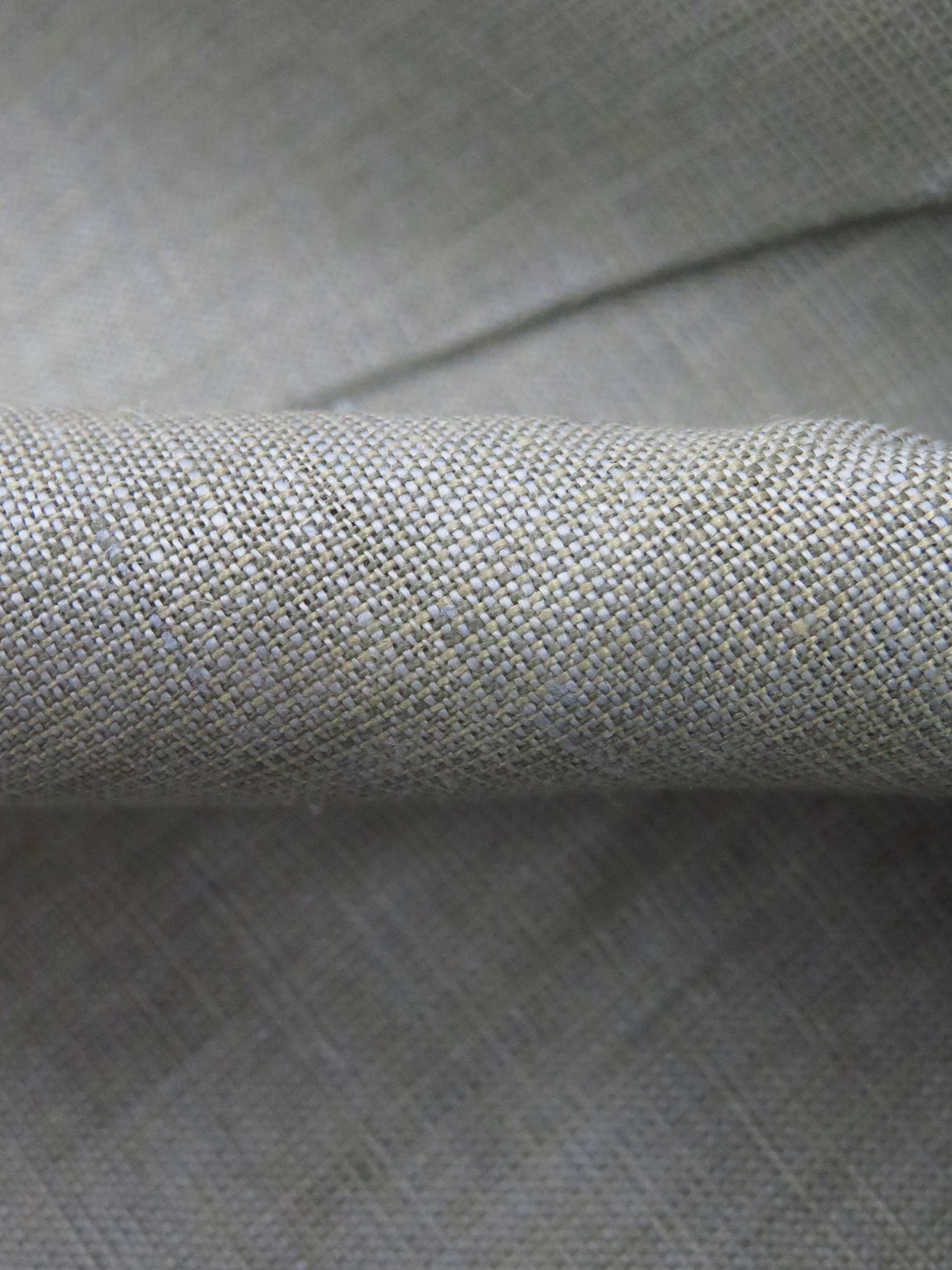 Silver/Taupe 100% Linen Cross-Dyed Shirt-Weight Woven - European Mill - 58W
