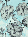 Powder Blue/Misty Gray/Slate 100% Polyester Blurred Floral Print Novelty Crepe Chiffon 60W