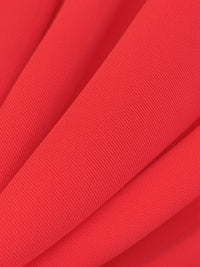 Soft Muted Strawberry Red 100% Polyester Sandwashed Twill 56W