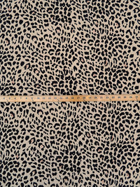 Palm Desert Tan/Black 100% Rayon Animal Print Crepe Blouse Weight Woven 50W