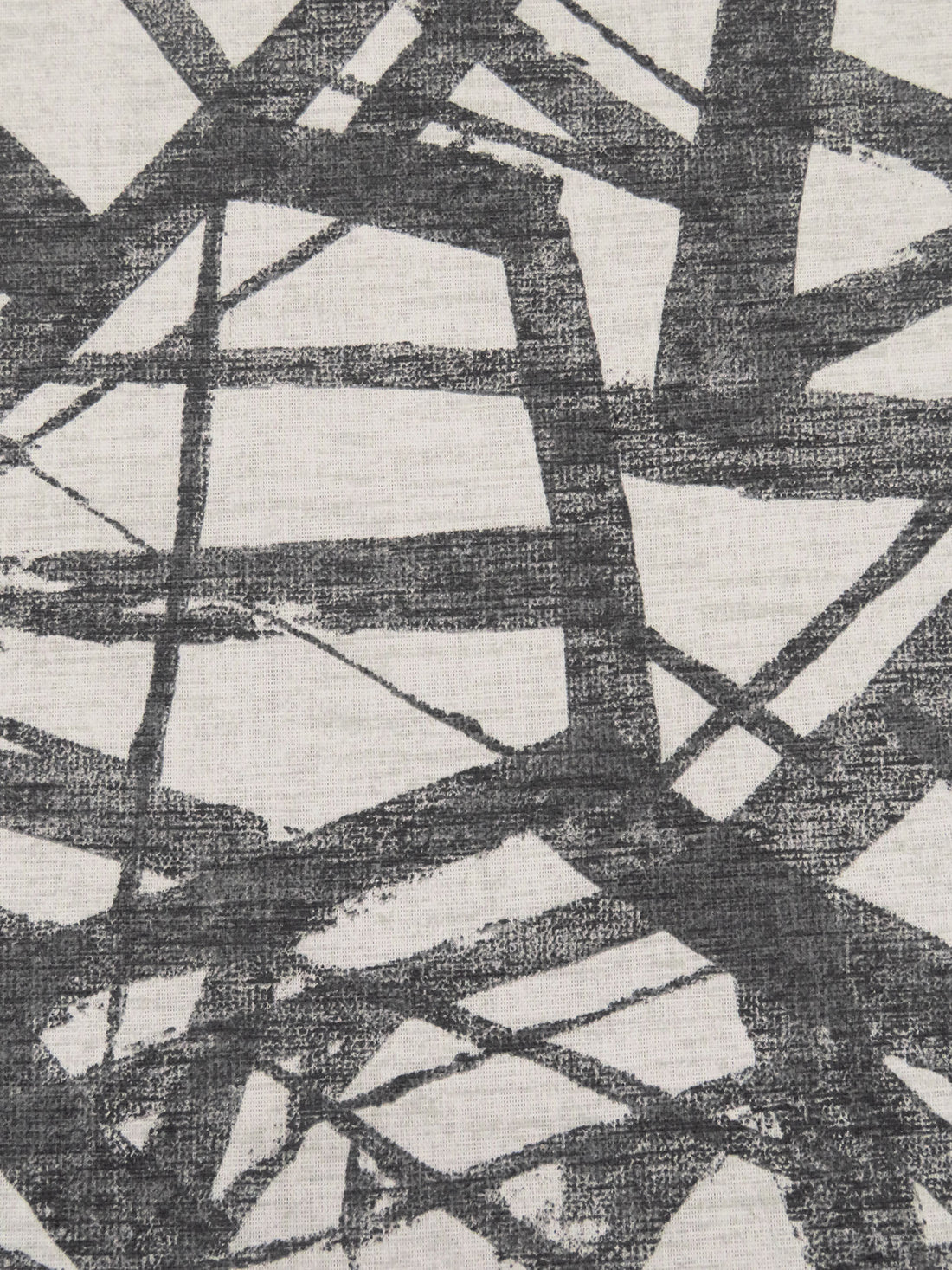Dark Gray/Beige 100% Cotton Abstract Strokes Print Canvas 55W
