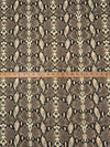 Champagne/Cedar Brown/Dark Vanilla 100% Nylon Snake Print Chiffon 58W