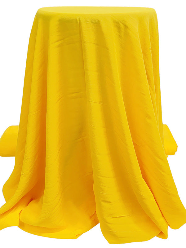 Deep Lemon 100% Rayon Slubbed Blouse Weight Woven - NY Designer - 55W