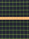 Navy Blue/Dark Jungle Green/Lemon 100% Cotton Tartan Plaid Shirting 60W