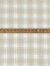 Earthen Cream/White/Dusty Vanilla 100% Cotton Yarn-Dyed Plaid Suiting - NY Designer - 58W