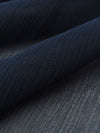 Navy 100% Silk Crinkle Chiffon 51W