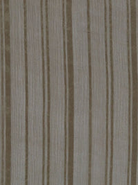 Weathered Oak Brown 100% Silk Vertical Stripe Weave Crinkle Chiffon 54W