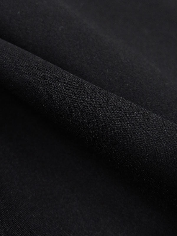 Crow Black Nylon/Silk/Spandex Stretch Voile 51W