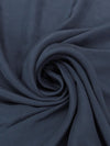 Dusty Navy 100% Silk Broadcloth 44W