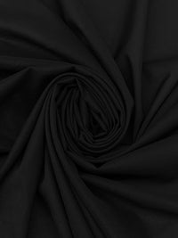 Jet Black Nylon/Silk/Spandex Stretch Voile 52W