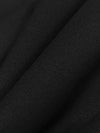 Jet Black Nylon/Silk/Spandex Stretch Voile 52W