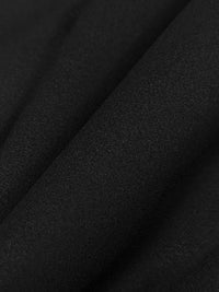 Jet Black Nylon/Silk/Spandex Stretch Voile 52W