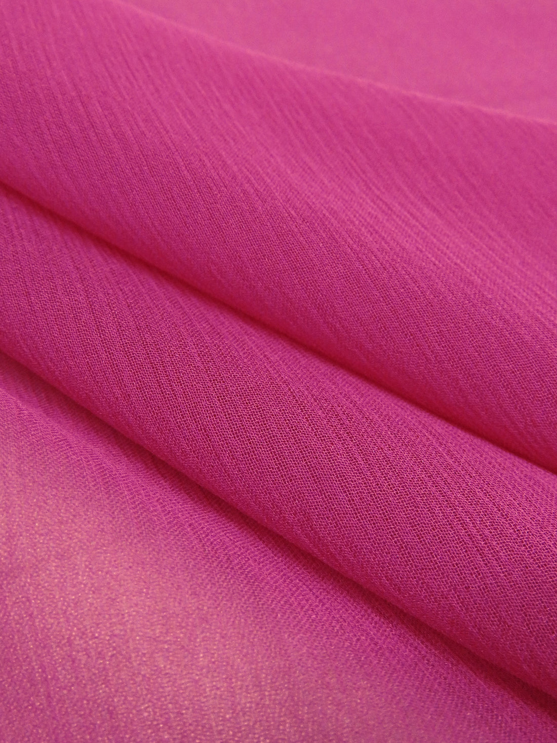 Muted French Raspberry 100% Silk Crinkle Chiffon 50W