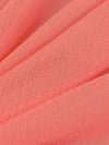 Salmon Rose 100% Silk Crinkle Chiffon 52W