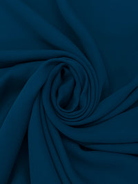 Dark Imperial Blue 100% Silk Double Georgette 43W