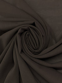 Muted Espresso Nylon/Silk/Spandex Stretch Voile 40W