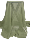 Martini Olive 100% Silk Crinkle Chiffon 48W