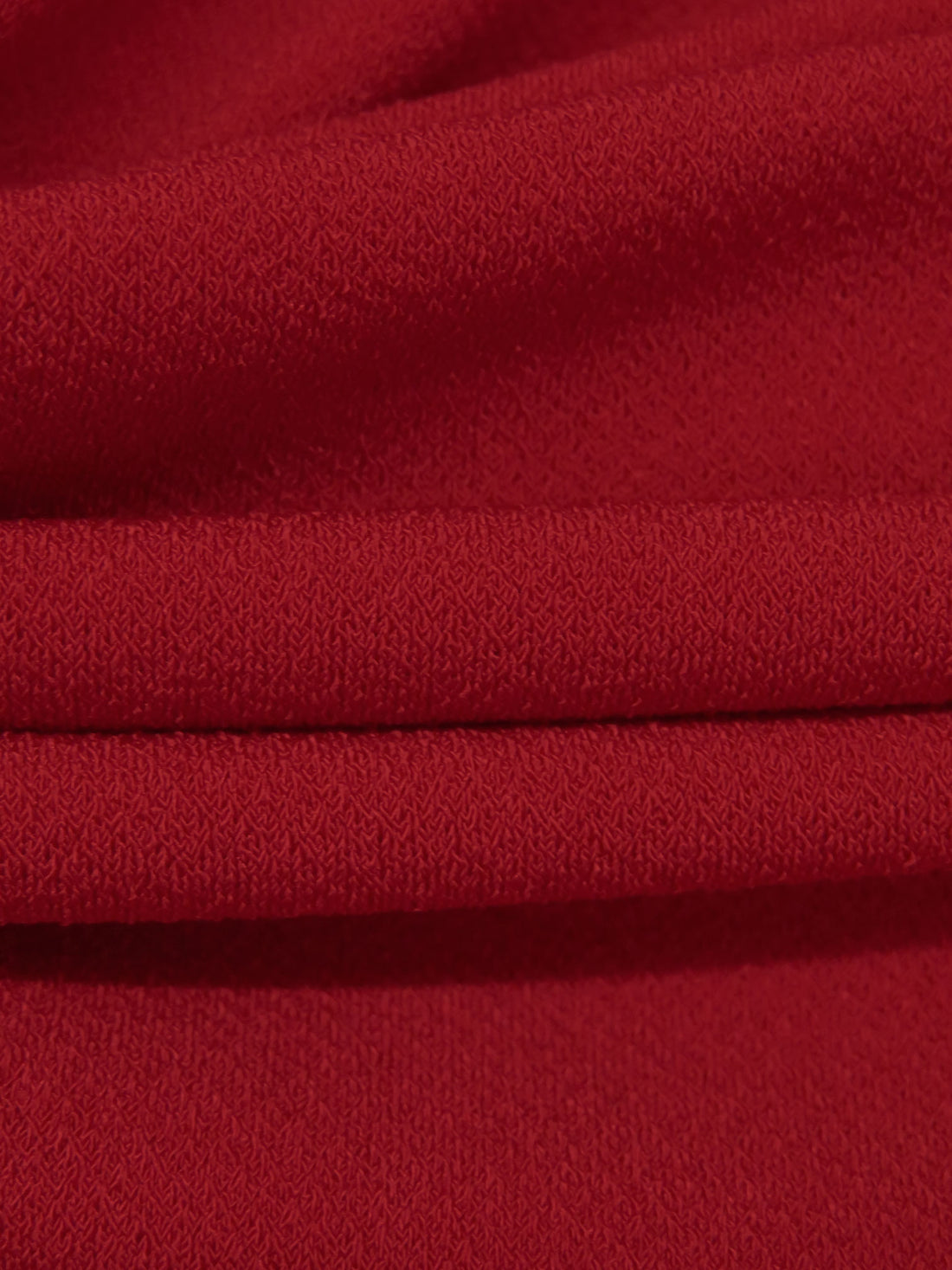 Dark Red Polyester/Lycra Crepe ITY Knit 58W