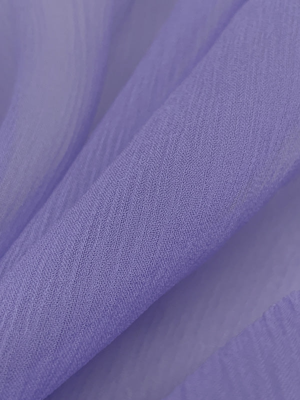 Purple Spire 100% Silk Crinkle Chiffon 43W