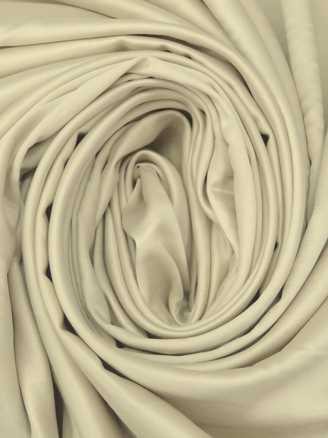 Dairy Cream Polyester/Lycra Stretch Charmeuse - Famous Dress Designer
