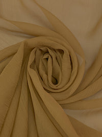 Coyote Brown 100% Silk Crinkle Chiffon 50W