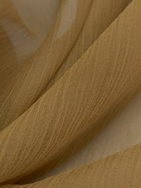 Coyote Brown 100% Silk Crinkle Chiffon 50W