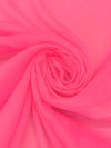 French Pink 100% Silk Crinkle Chiffon 44W