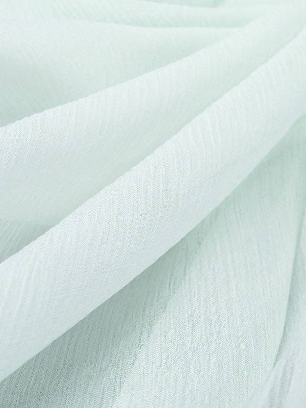 Pale Sea Glass 100% Silk Crinkle Chiffon 49W