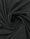 Lead Gray 100% Raw Silk Floral Design Jacquard 49W