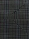 Dark Forest Green/Muted Black/Slate Gray/Multi 100% Cotton Check Plaid Pintucked Shirting 64W