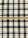 White Coffee/Dusty Tan/Black/Charcoal 100% Cotton Yarn-Dyed Plaid Flannel - NY Designer - 58W