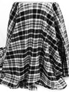 Black/White 100% Cotton Yarn-Dyed Plaid Flannel - NY Designer - 56W