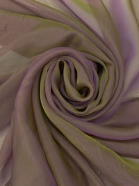 Frosted Grape/June Bug 100% Silk Two-Tone Chiffon 44W