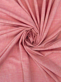 New York Pink Polyester/Silk/Linen Crosshatch Suiting - Imported From Italy - 60W