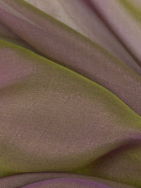 Frosted Grape/June Bug 100% Silk Two-Tone Chiffon 44W