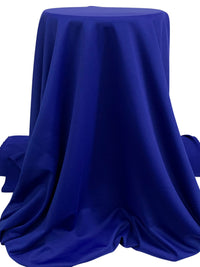 Dark Powder Blue Polyester/Lycra Crepe Techno Knit 58W