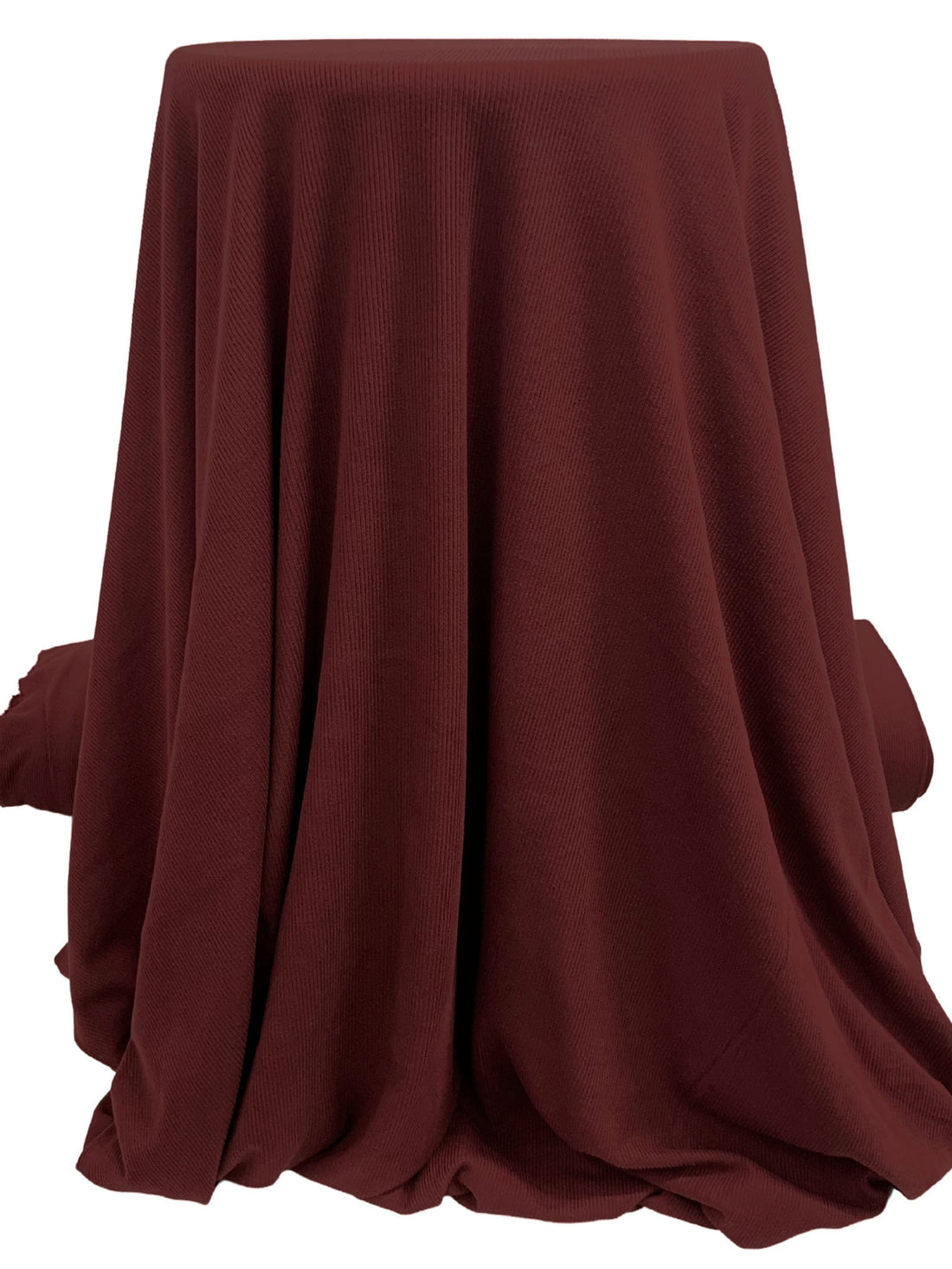 Royal Garnet Polyester/Rayon/Lycra Brushed Rib Knit 56W