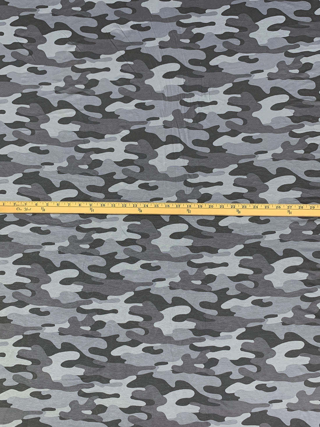 Cadet Blue/Dim Gray/Multi Rayon/Lycra Camouflage Print Jersey Knit 65W