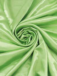 Green Apple 100% Polyester Slubbed Satin - Famous Dress Designer - 60W