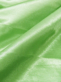 Green Apple 100% Polyester Slubbed Satin - Famous Dress Designer - 60W