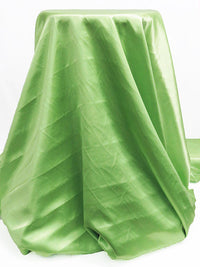 Green Apple 100% Polyester Slubbed Satin - Famous Dress Designer - 60W