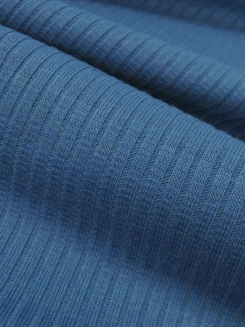 Iron Blue Polyester/Rayon/Lycra Rib Knit 52W