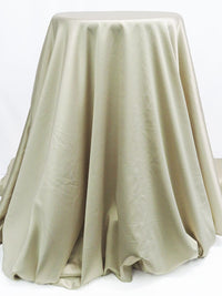 Champagne 100% Polyester Charmeuse - Famous Dress Designer - 58W