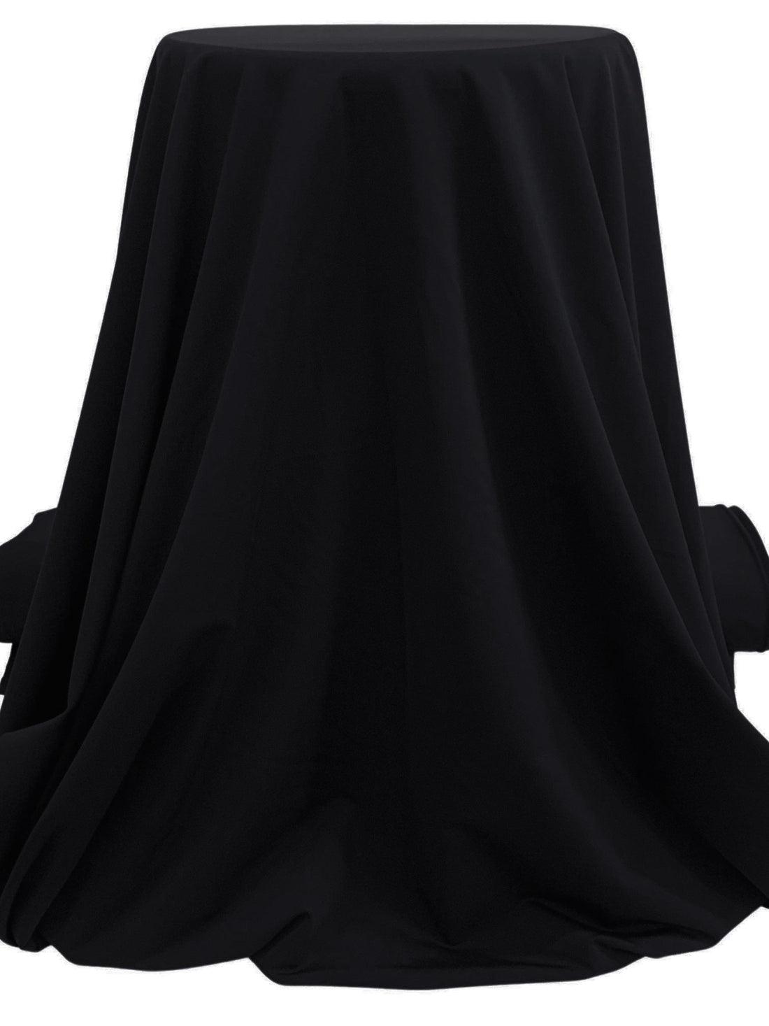 SOLD AS IS ONLY - Cool Black Nylon/Lycra Swim/Activewear Knit 60W