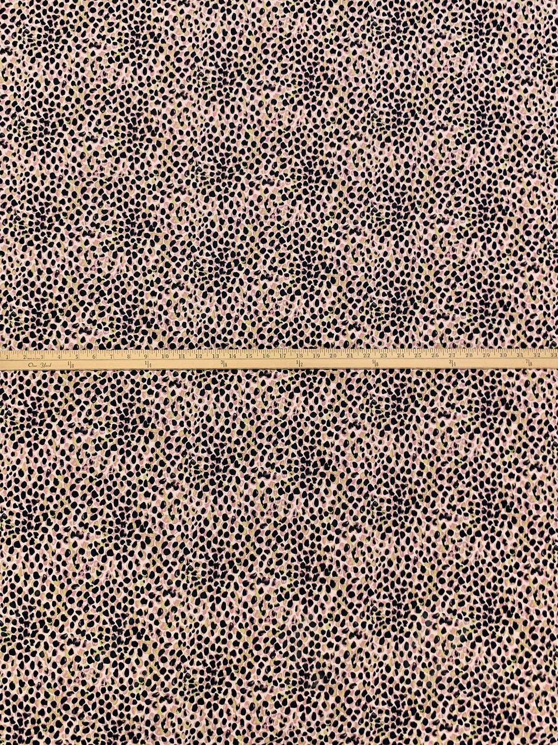 Misty Moss/Black/Muted Taffy Pink/Multi Polyester/Lycra Animal Print Peachskin Blouse Weight Woven 60W
