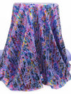 Lavender/Multi Polyester/Spandex Iridescent Abstract Foil Print Activewear Knit - Elite Sportswear - 60W